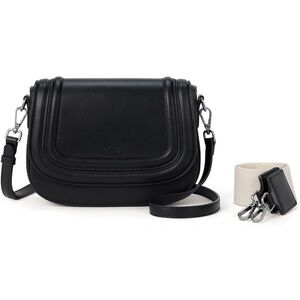 Black Leather Crossbody Bag